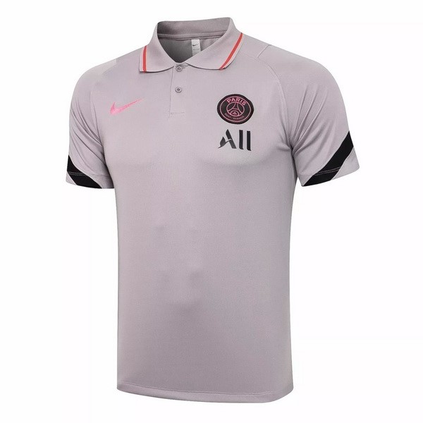 Polo Paris Saint Germain 2021-22 Grau Fussballtrikots Günstig